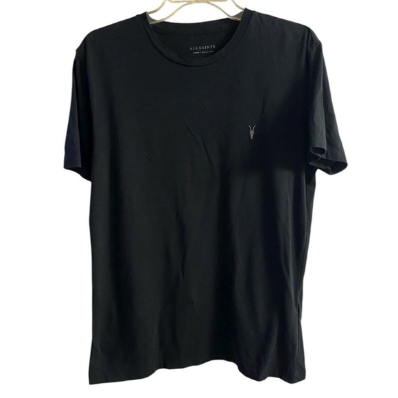 All saints Stylish Black Short Sleeve Tee men Small - Picture 2 of 7